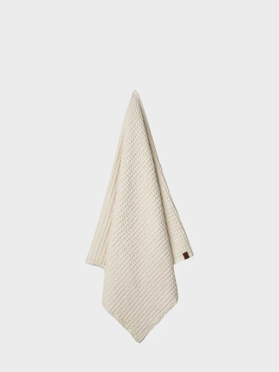 HUMDAKIN Vaflet Badehåndklæde Organic Textiles 029 Shell
